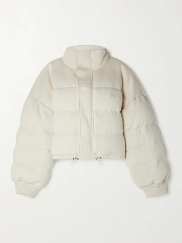 Amiri Quilted Cotton-jersey and Cashmere Down Jacket