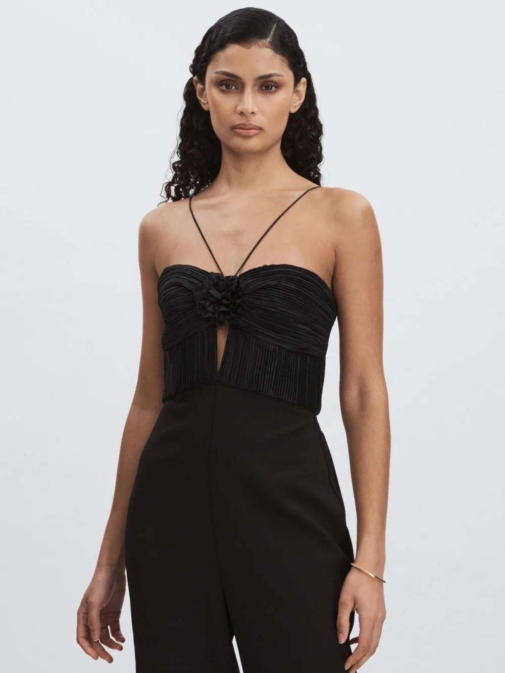 Amur Amur Cady Rosette Jumpsuit, Black, view 3