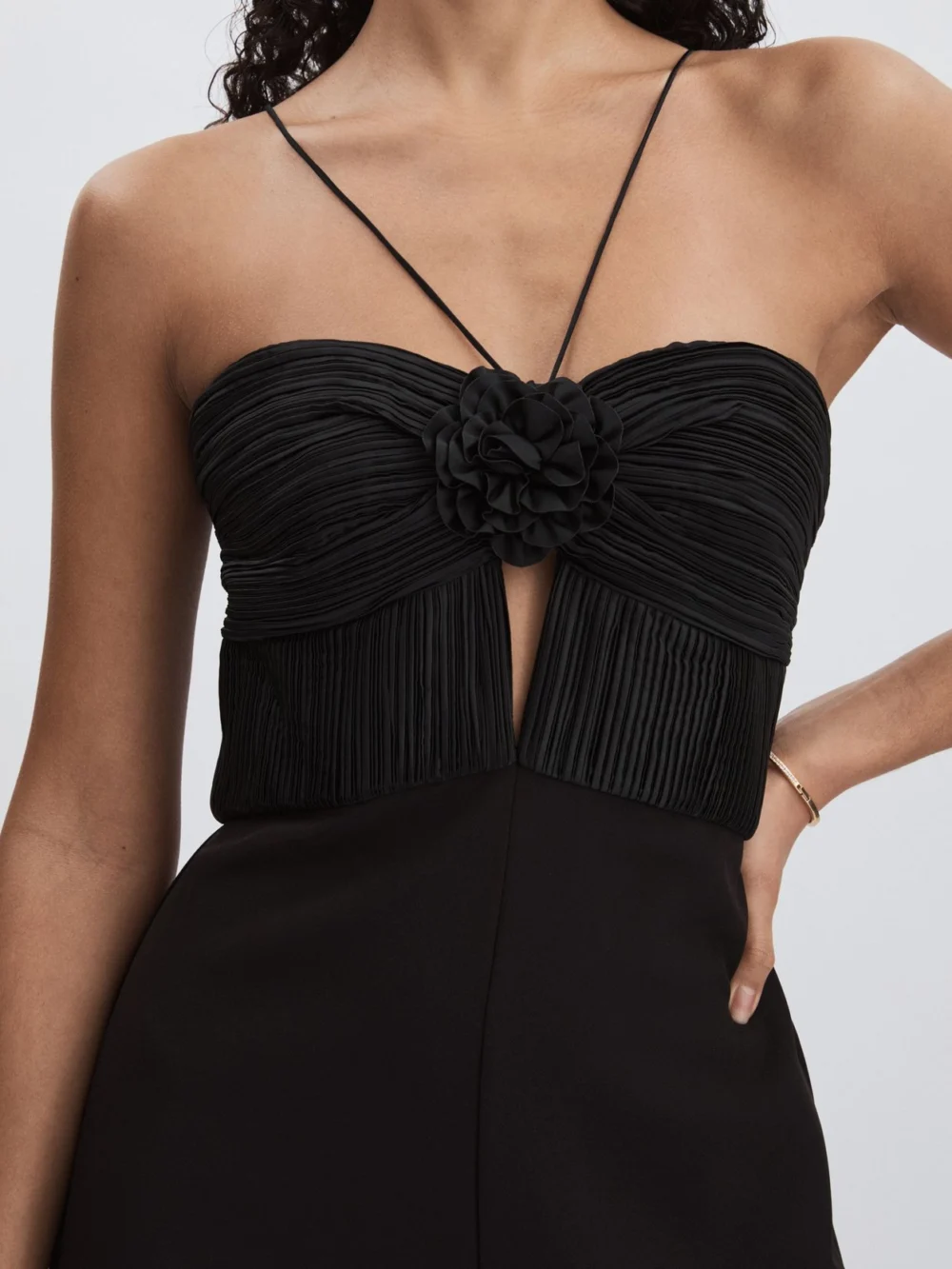 Amur Amur Cady Rosette Jumpsuit, Black, view 4