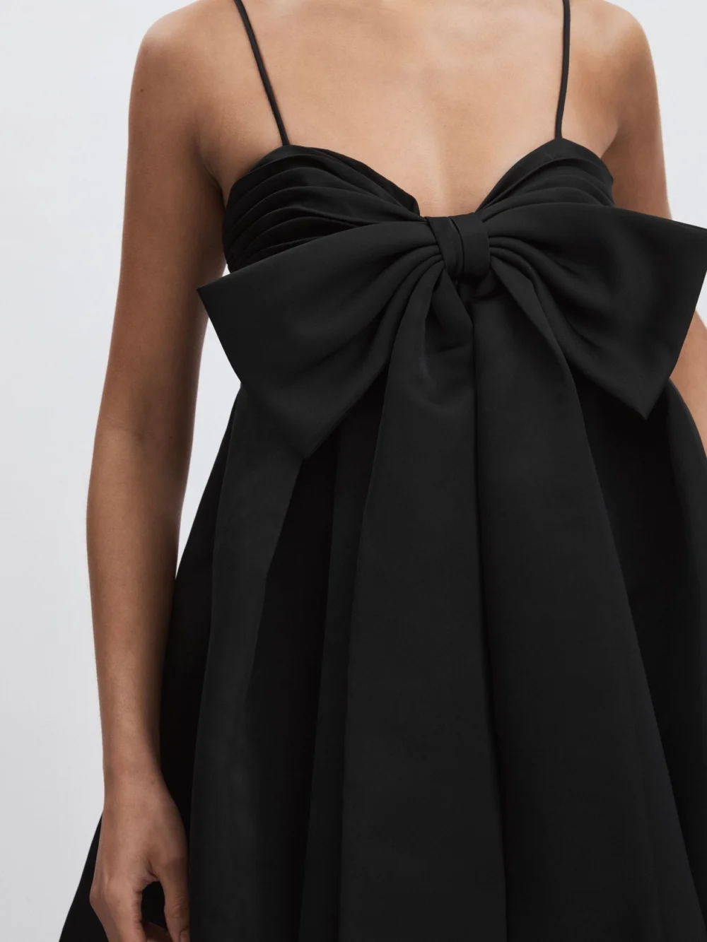 Amur Amur Women's Black Babydoll Bow Dress, view 4