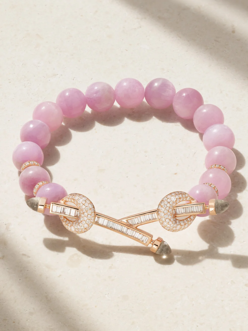 Ananya Chakra 18-karat Rose Gold Multi-stone Bracelet in 16