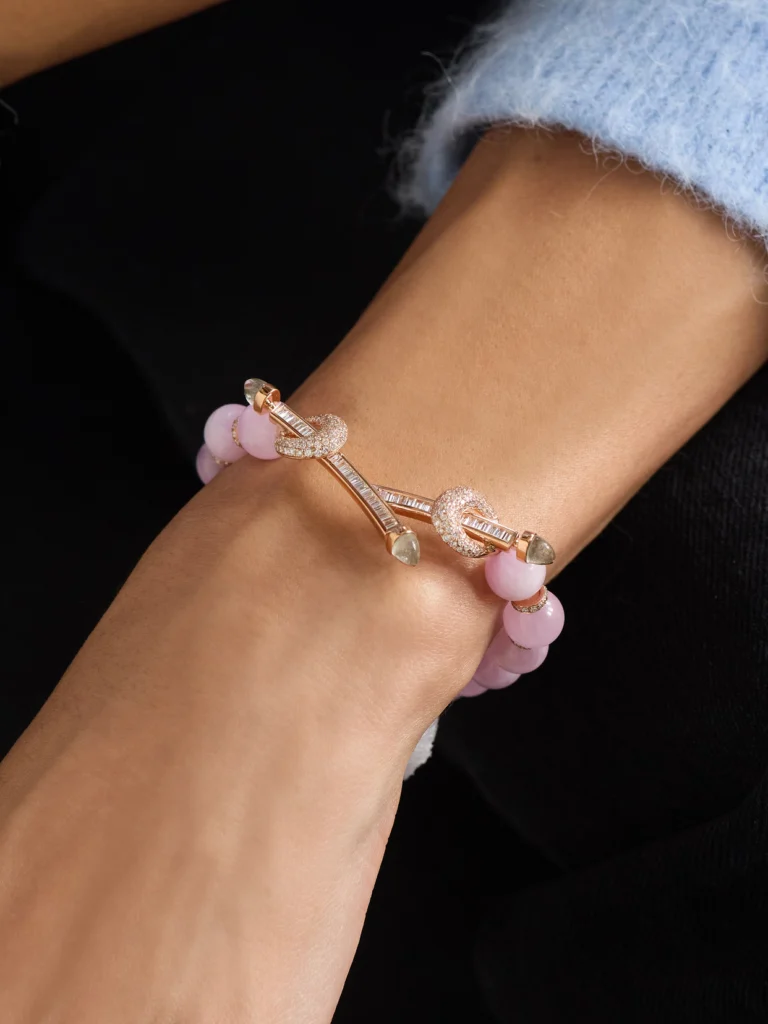 Ananya Chakra 18-karat Rose Gold Multi-stone Bracelet