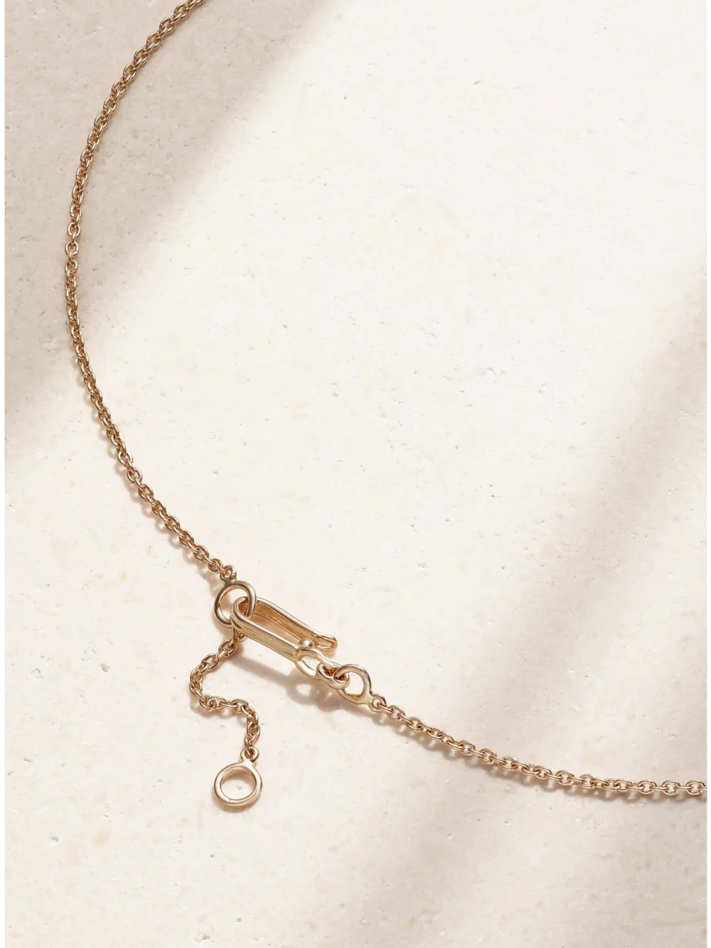 Back view of the Ananya Chakra 18-karat Rose Gold Multi-stone Necklace