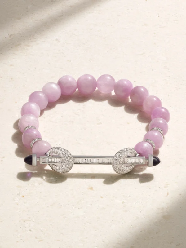 Ananya Chakra 18-karat White Gold Multi-stone Bracelet