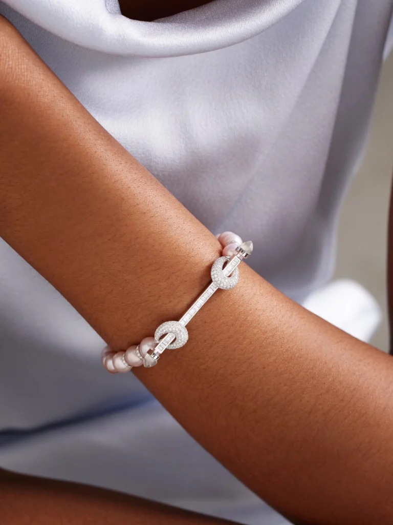 Ananya Chakra 18-karat White Gold Multi-stone Bracelet