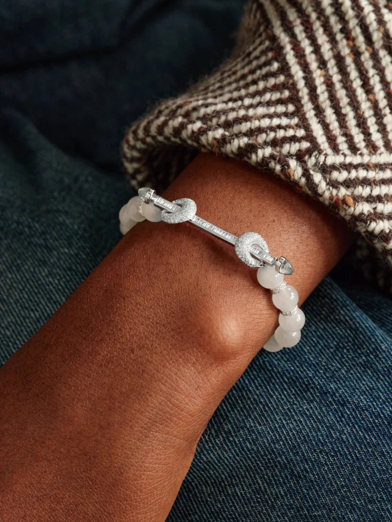 Ananya Chakra 18-karat White Gold Multi-stone Bracelet