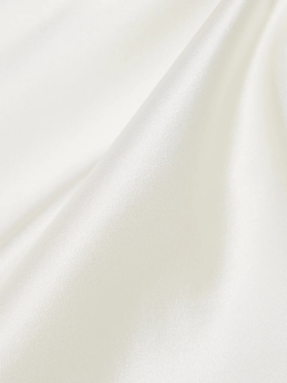 Close-up detail of the Andres Otalora Ecos De Luna Draped Silk-charmeuse Top