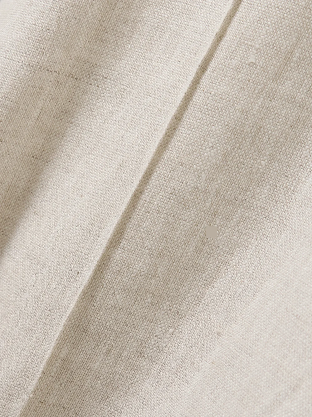 Close-up detail of the Andres Otalora Encontrarte Linen Wide-leg Pants