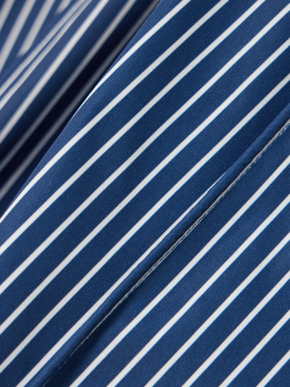 Close-up detail of the Andres Otalora Refugios Striped Stretch Cotton-twill Wide-leg Pants