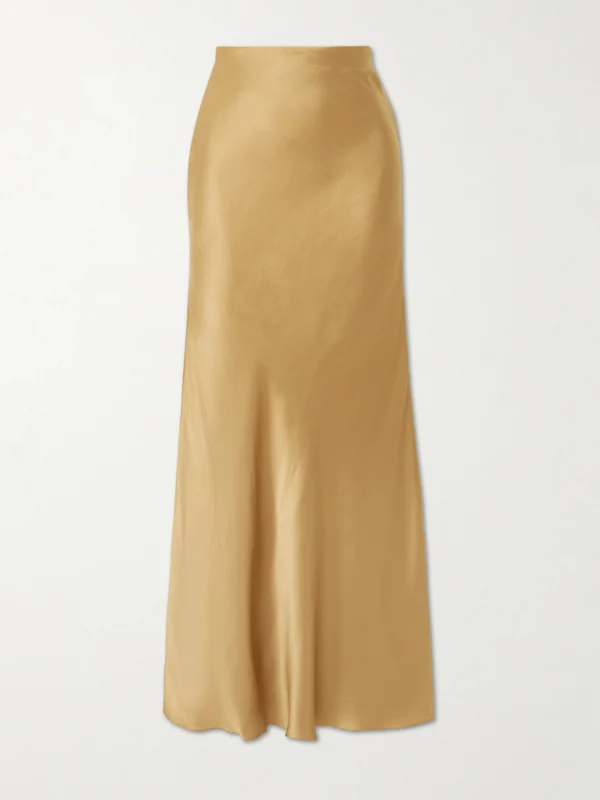 Andres Otalora Sublimes Silk-charmeuse Maxi Skirt