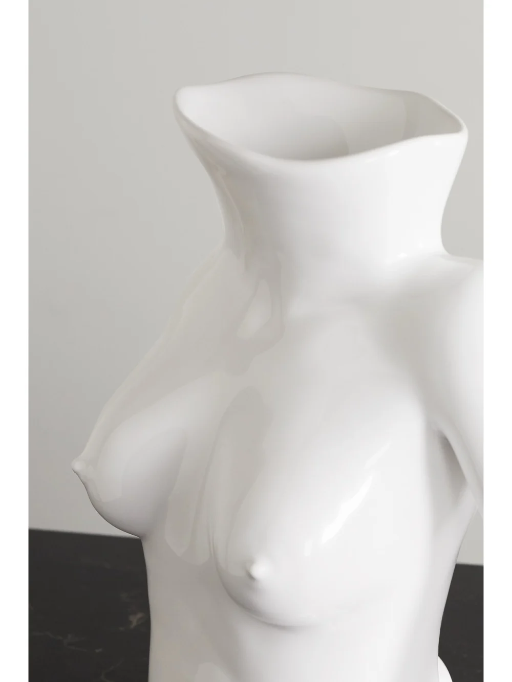 Close-up detail of the Anissa Kermiche Jugs Jug Ceramic Vase