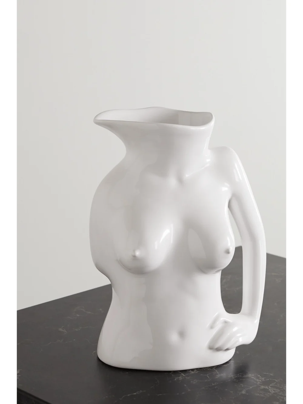 Anissa Kermiche Jugs Jug Ceramic Vase in white