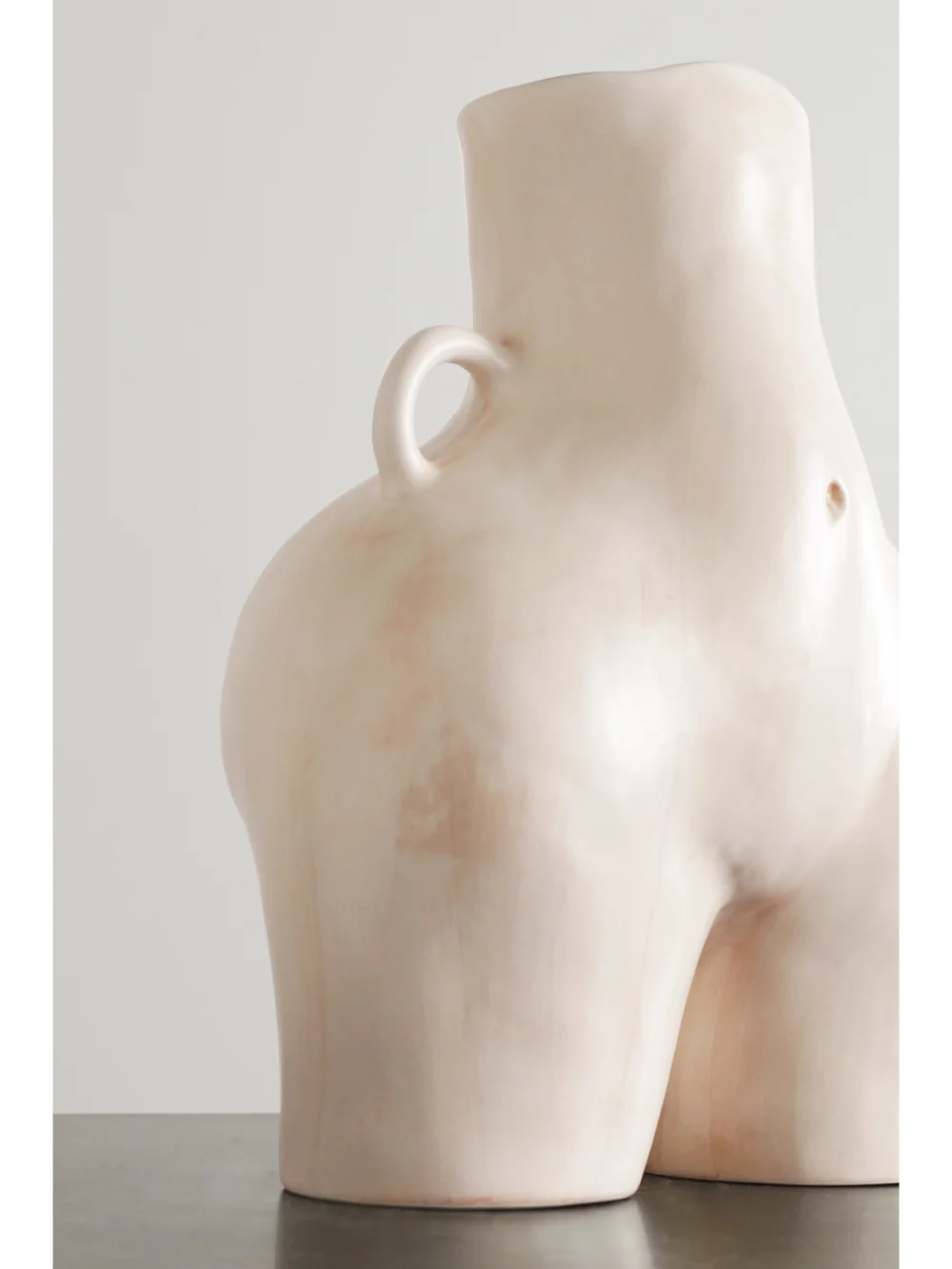 Close-up detail of the Anissa Kermiche Love Handles Ceramic Vase