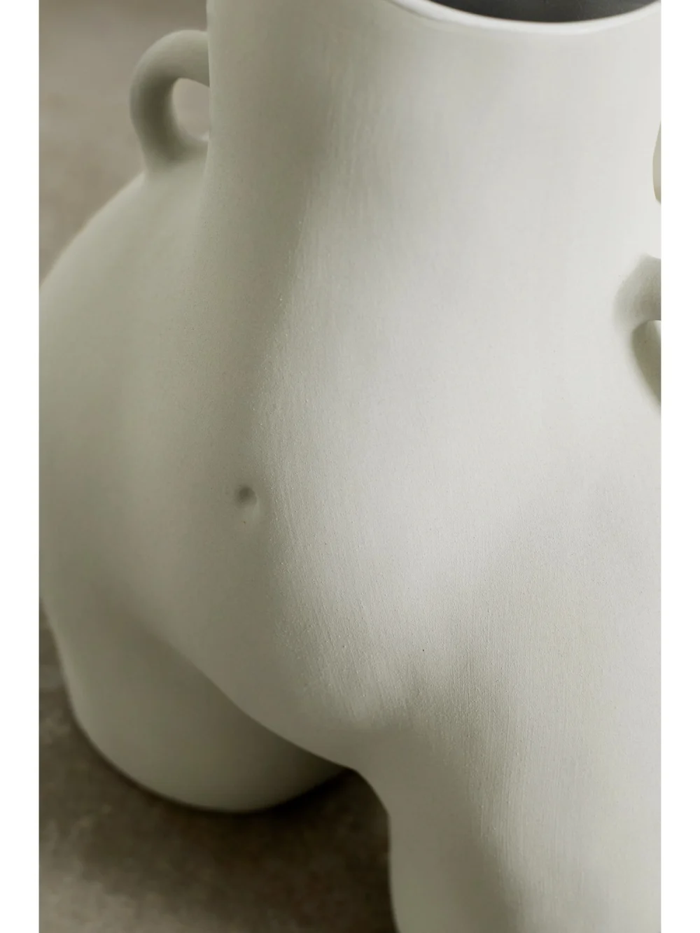 Close-up detail of the Anissa Kermiche Love Handles Ceramic Vase