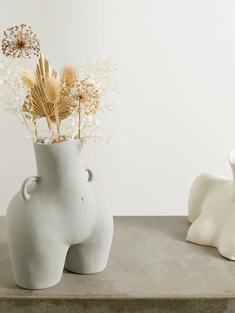 Anissa Kermiche Love Handles Ceramic Vase, styled view