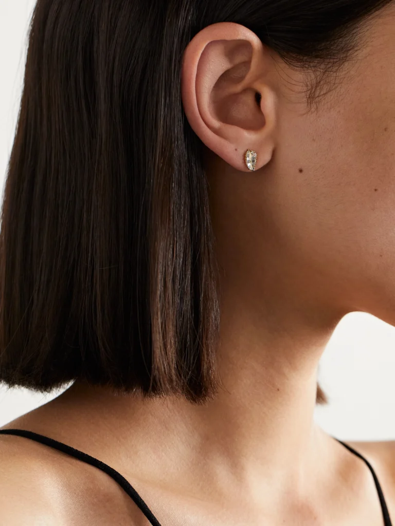 Anita Ko Small 18-karat Gold Diamond Earrings