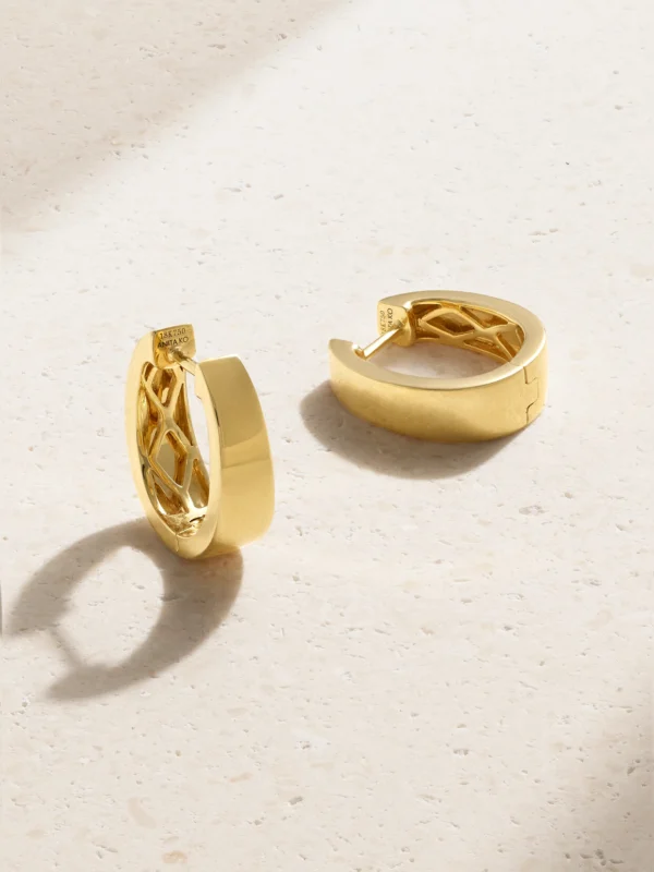 Anita Ko Small Meryl 18-karat Gold Hoop Earrings