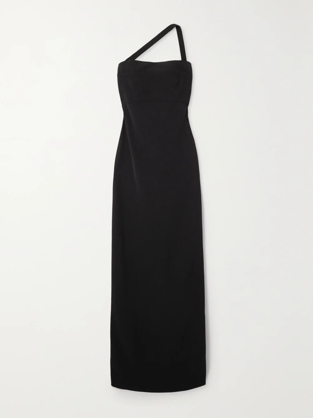 Ann Demeulemeester Ella One-shoulder Crepe Gown in black