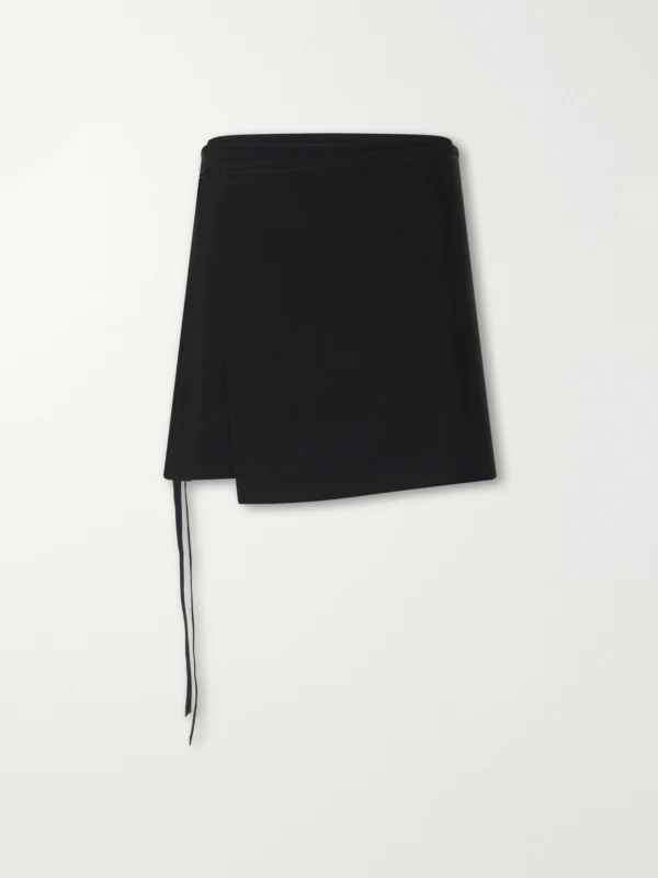 Ann Demeulemeester Jolien Crepe Wrap Mini Skirt