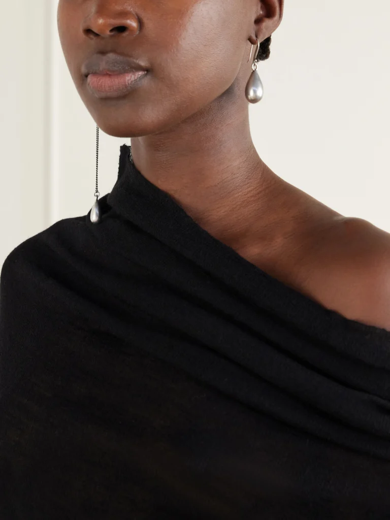 Ann Demeulemeester Judith Chain-embellished Silver Drop Earrings