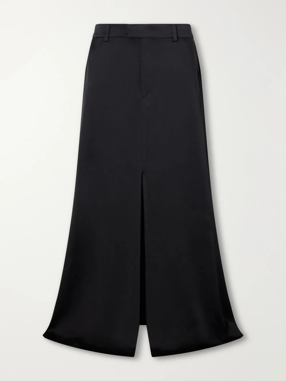 Ann Demeulemeester Kaisa Duchesse-satin Maxi Skirt in black