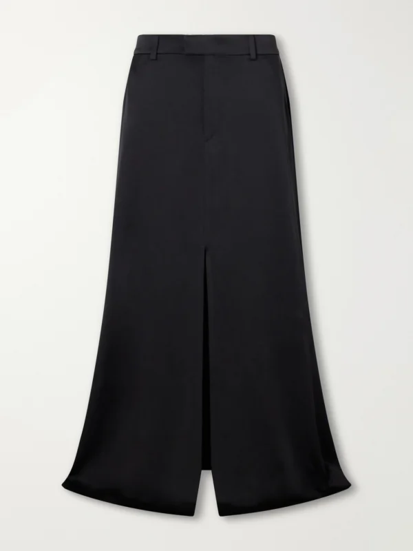 Ann Demeulemeester Kaisa Duchesse-satin Maxi Skirt