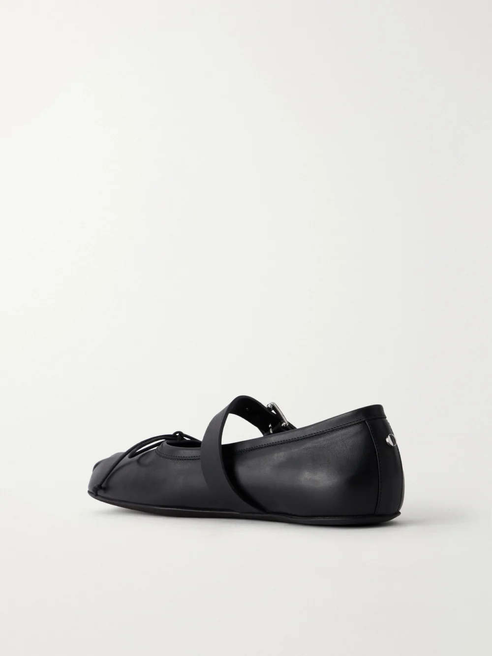 Back view of the Ann Demeulemeester Zoey Leather Ballet Flats