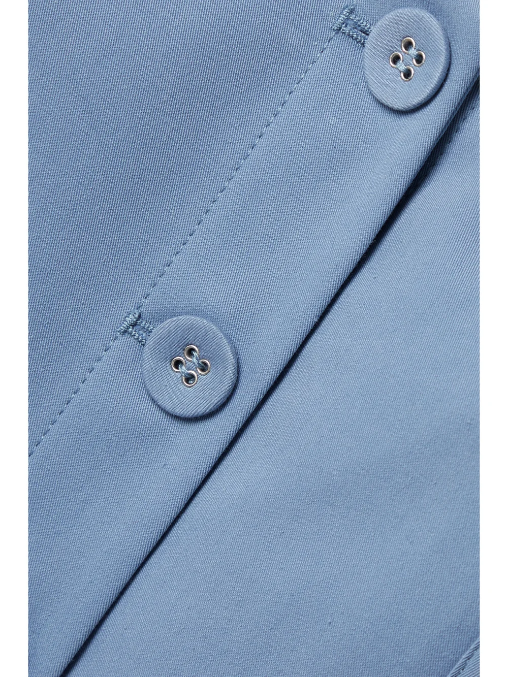 Close-up detail of the Anna Quan Mae Cotton-blend Twill Bustier Top