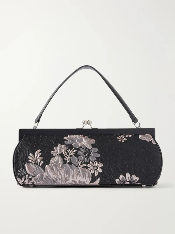 Anna Sui Arcadia Floral-brocade Clutch