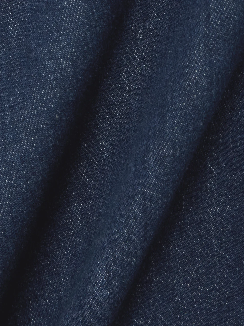 Close-up detail of the Another Tomorrow Cropped Denim Jacket