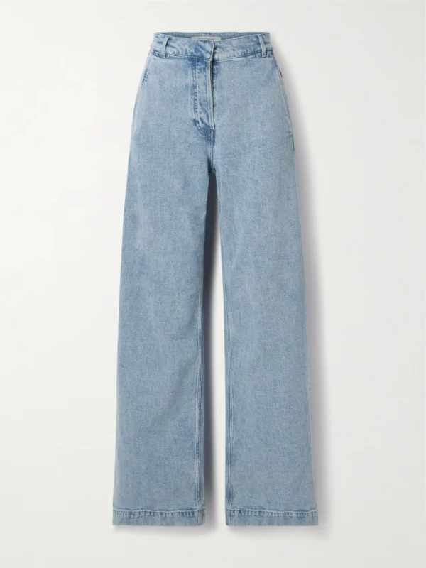Another Tomorrow Mid-rise Straight-leg Organic Jeans