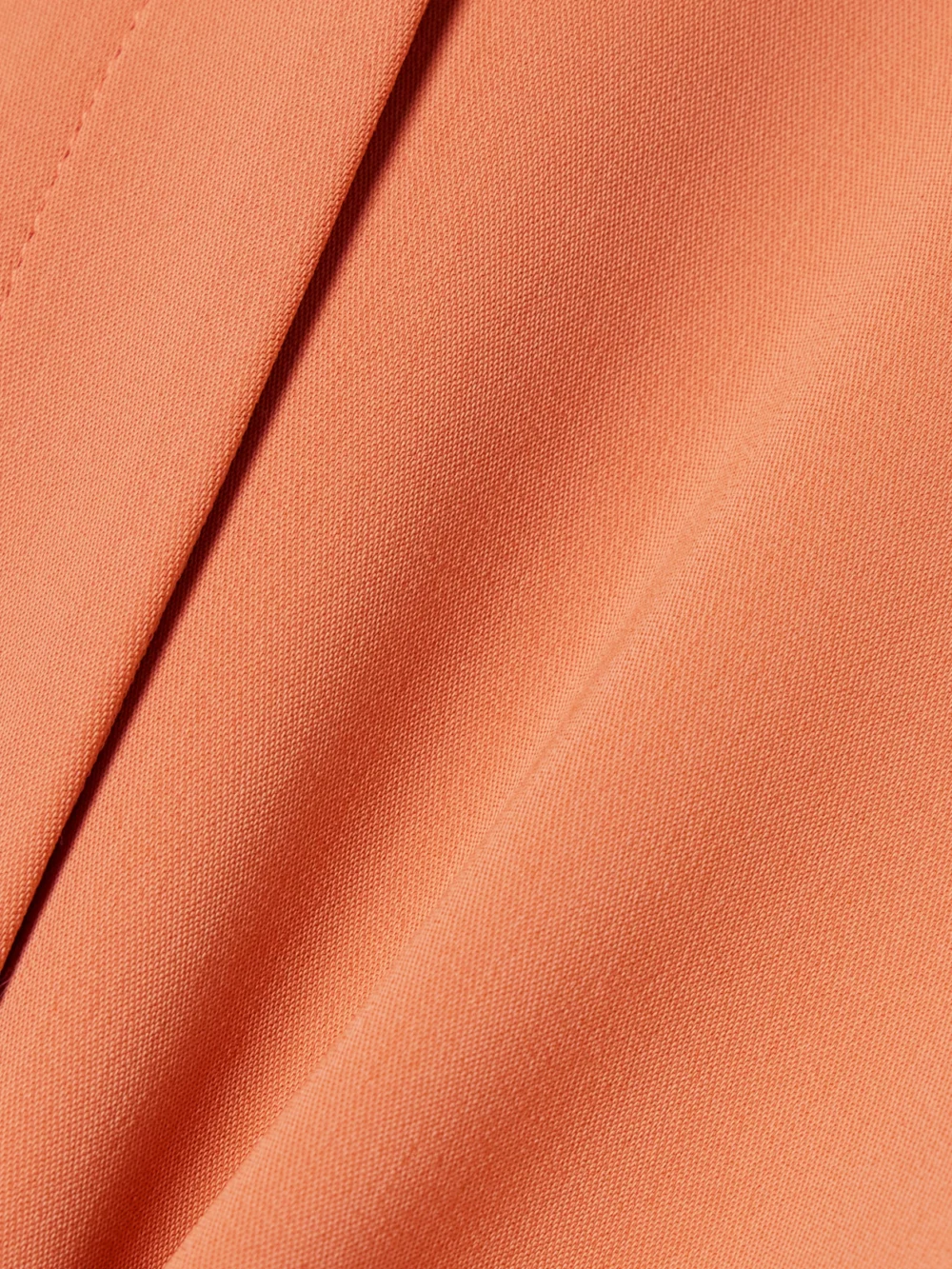 Close-up detail of the Another Tomorrow Pleated Crepe Shorts