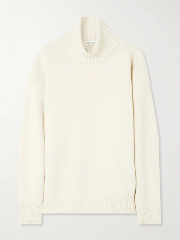 Another Tomorrow Recycled-cashmere and Wool-blend Turtleneck Sweater