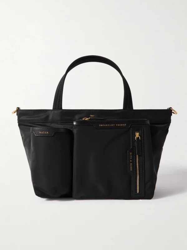 Anya Hindmarch Leather-trimmed Econyl® Tote Bag