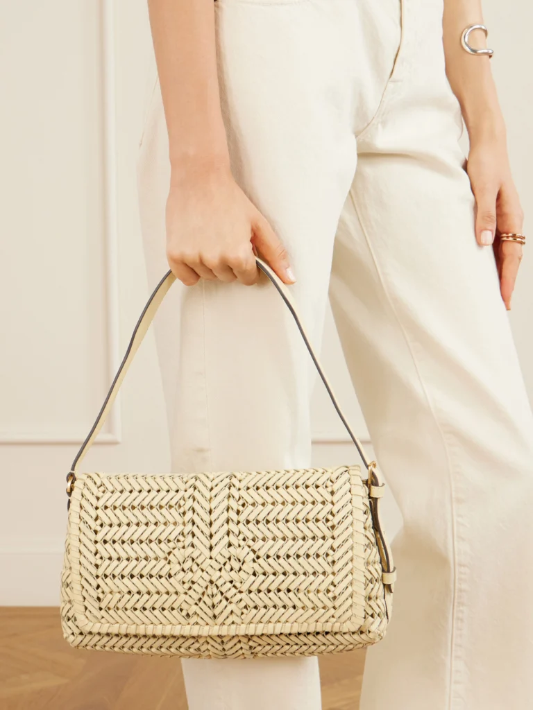 Anya Hindmarch The Nesson Woven Leather Shoulder Bag