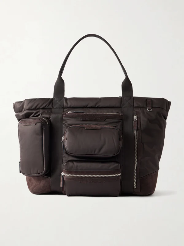 Anya Hindmarch Travel Leather-trimmed Shell Weekend Bag