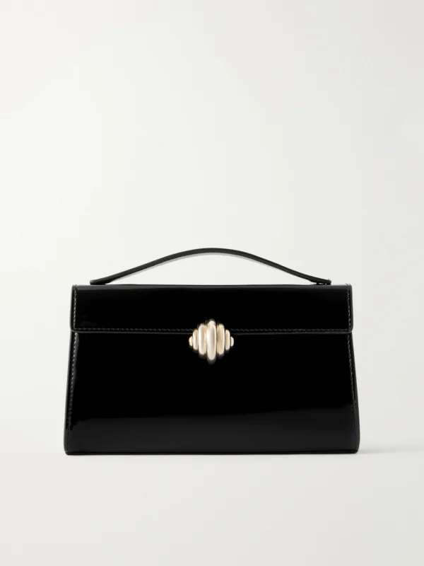 Aquazzura Alex Patent-leather Clutch
