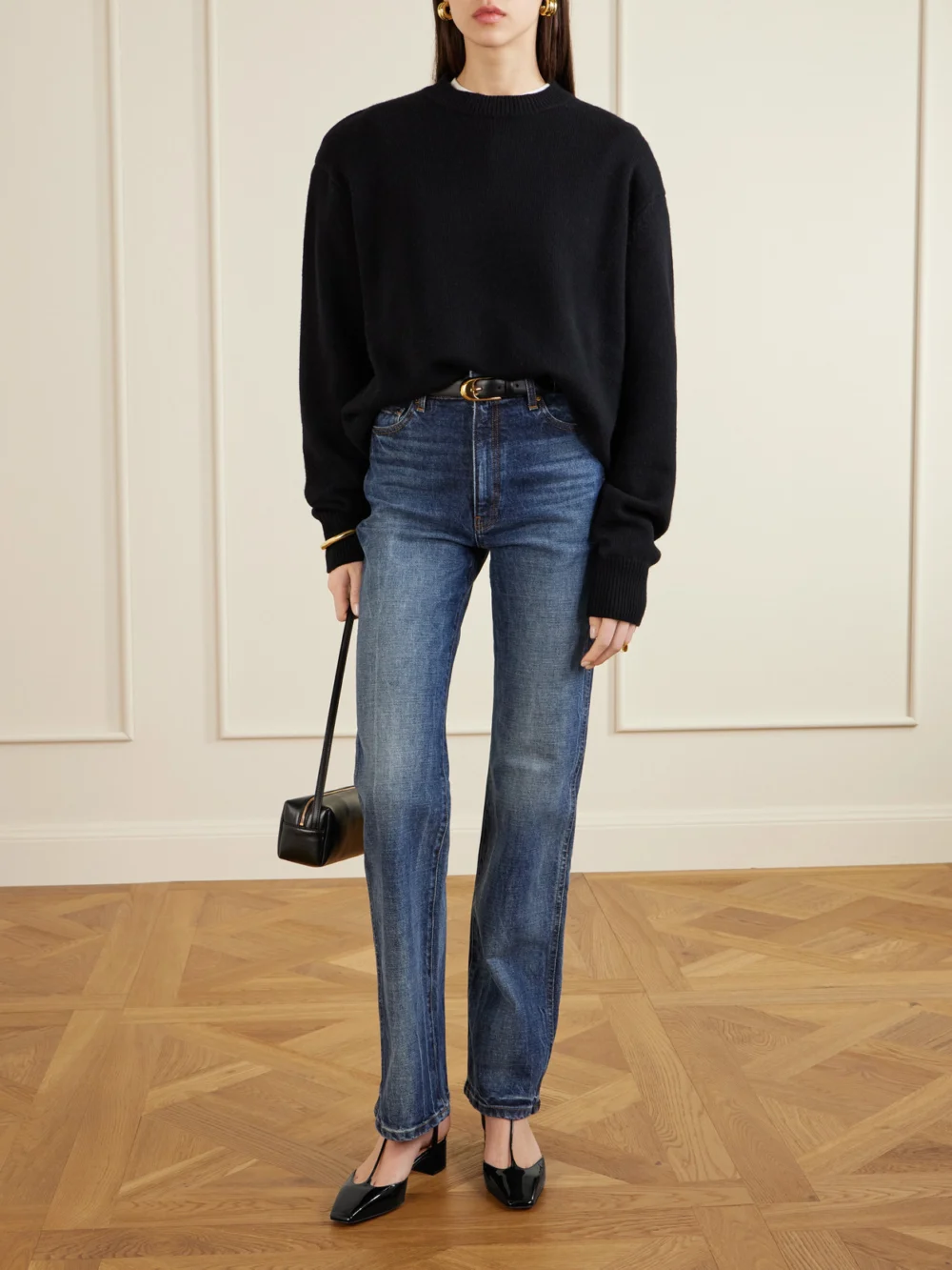 Aquazzura Sorbonne 35 Patent-leather Pumps, styled view