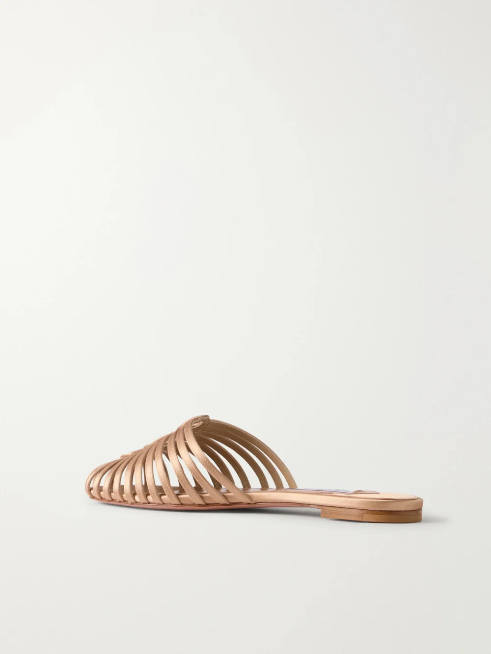 Back view of the Aquazzura Sweet Surrender Satin Mules