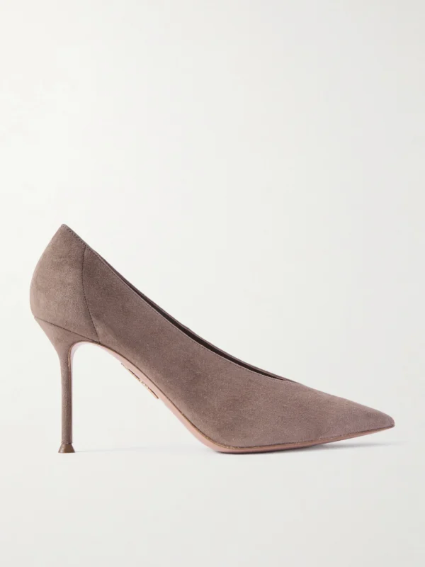 Aquazzura Voltaire 85 Suede Pumps