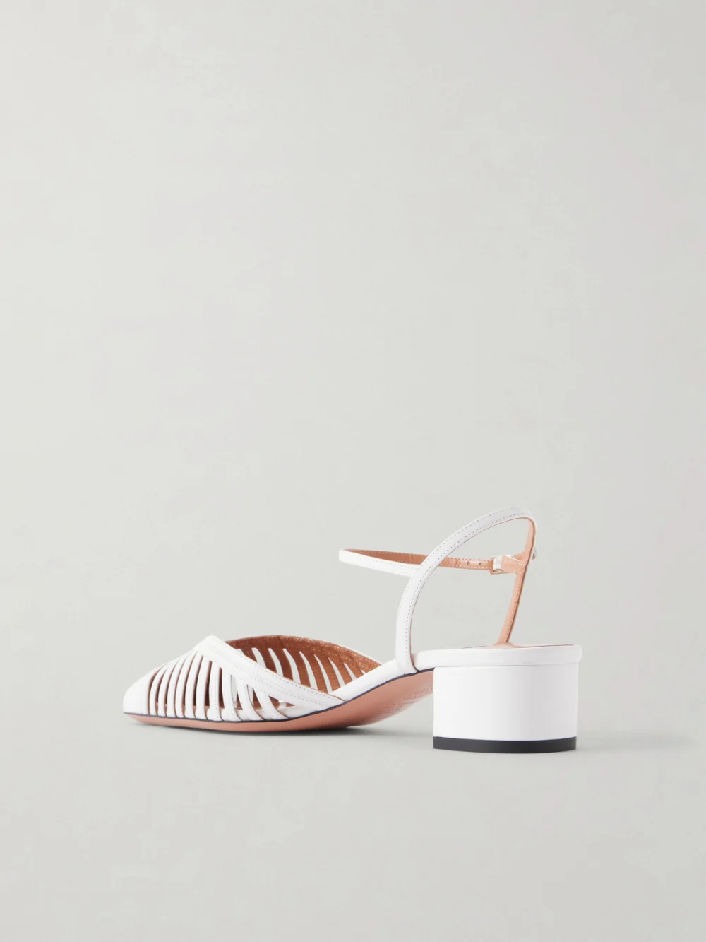 Back view of the Aquazzura Yara 35 Leather Pumps