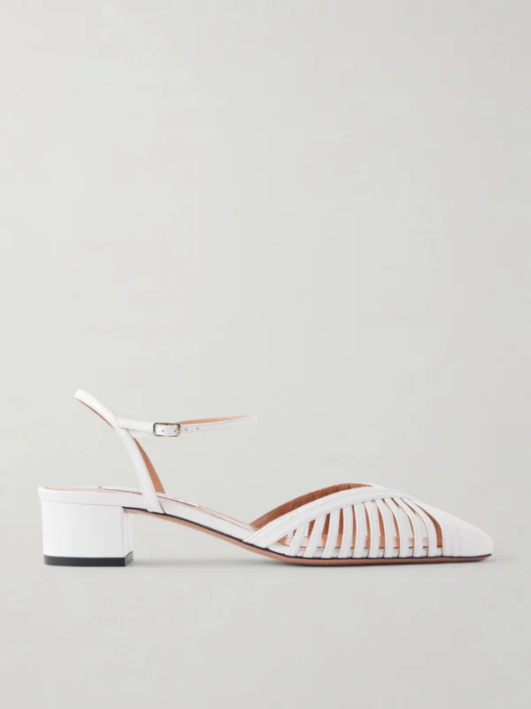 Aquazzura Yara 35 Leather Pumps