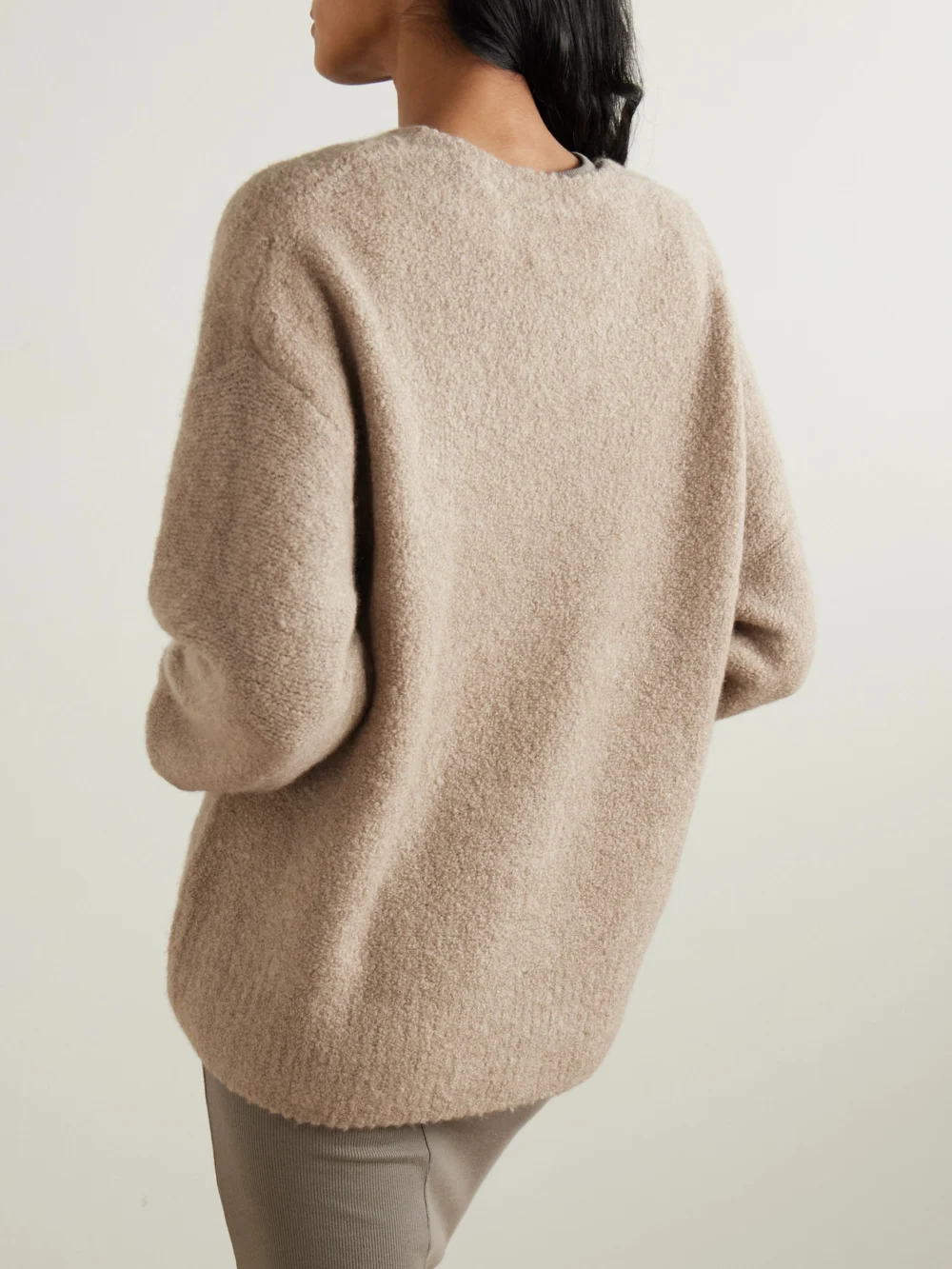 Back view of the Arch4 Iman Cashmere-blend Bouclé-knit Sweater