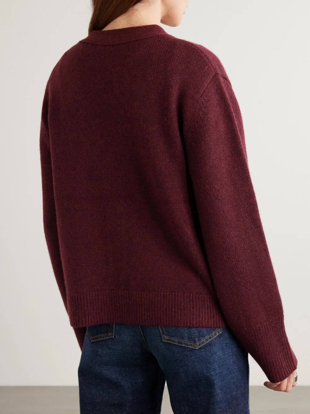 Back view of the Arch4 Janelle Cashmere Cardigan