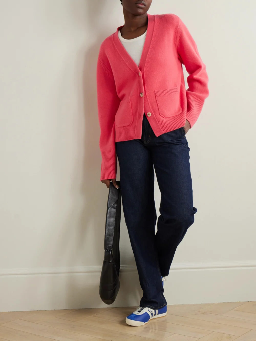 Arch4 Janelle Cashmere Cardigan, worn by a model