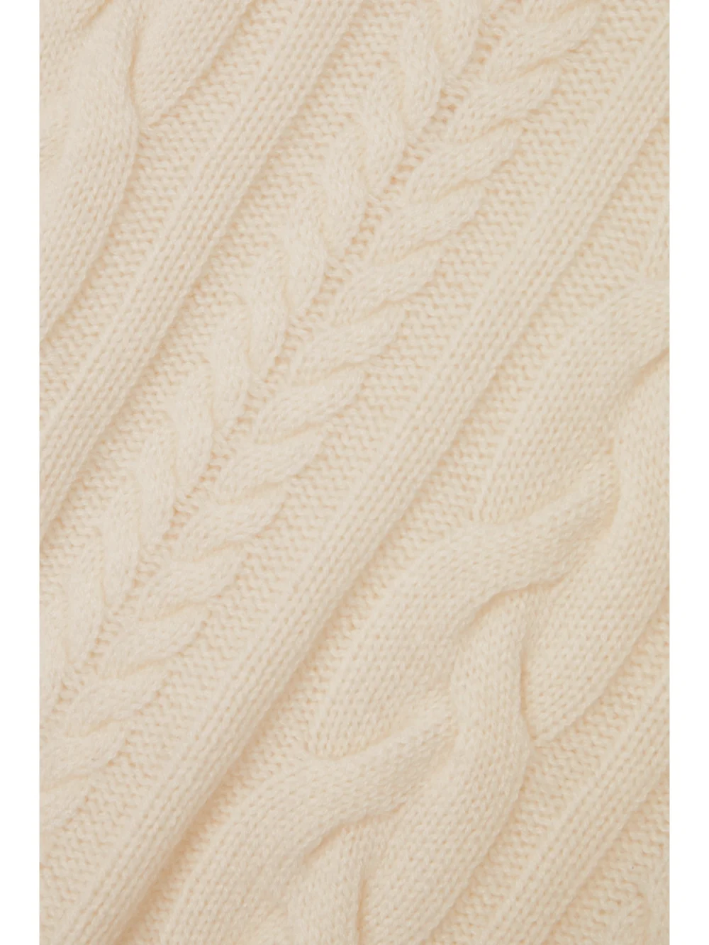Close-up detail of the Arch4 Marina Cable-knit Cashmere Sweater