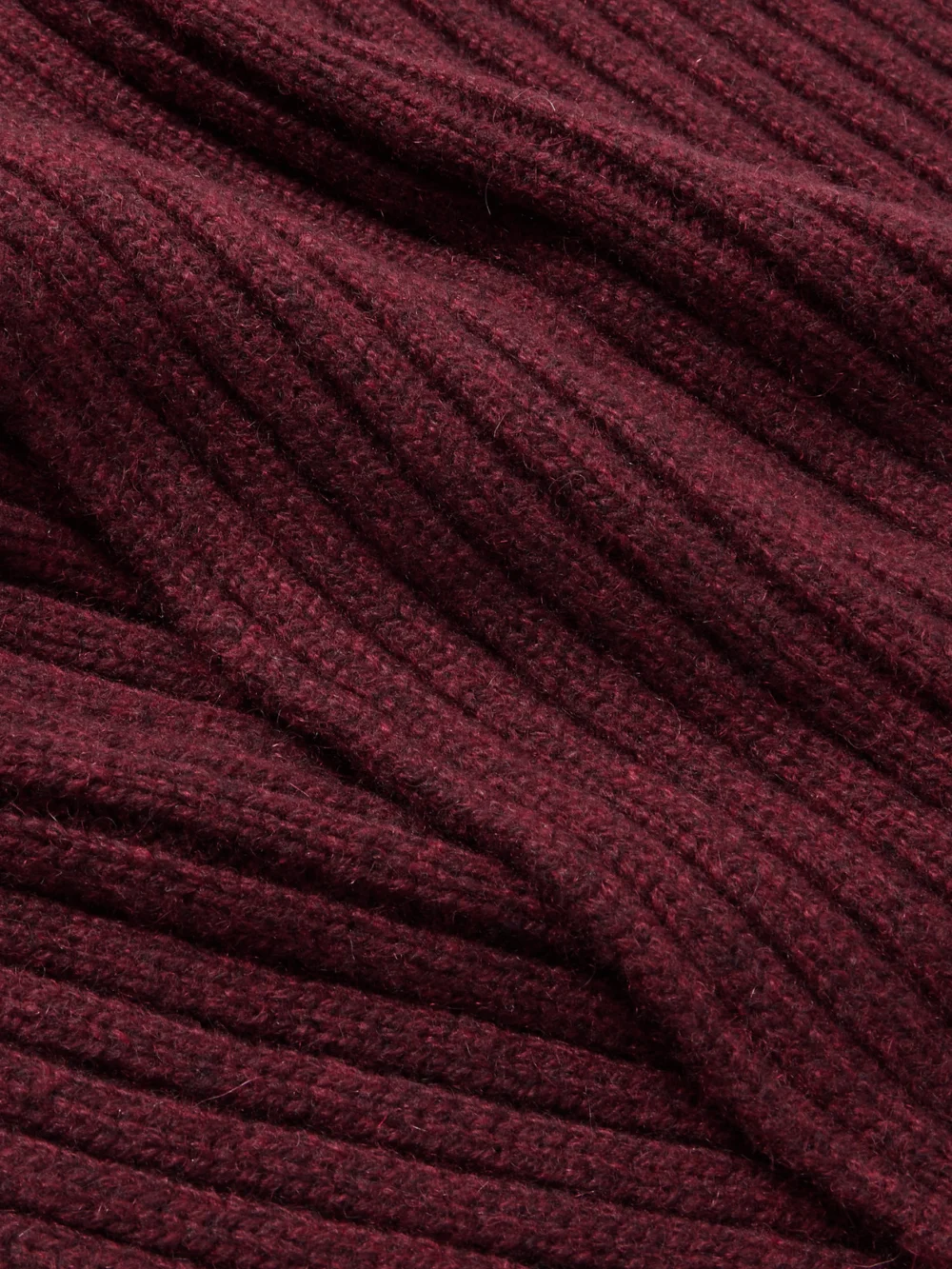 Close-up detail of the Arch4 Nancy Ribbed Cashmere Scarf