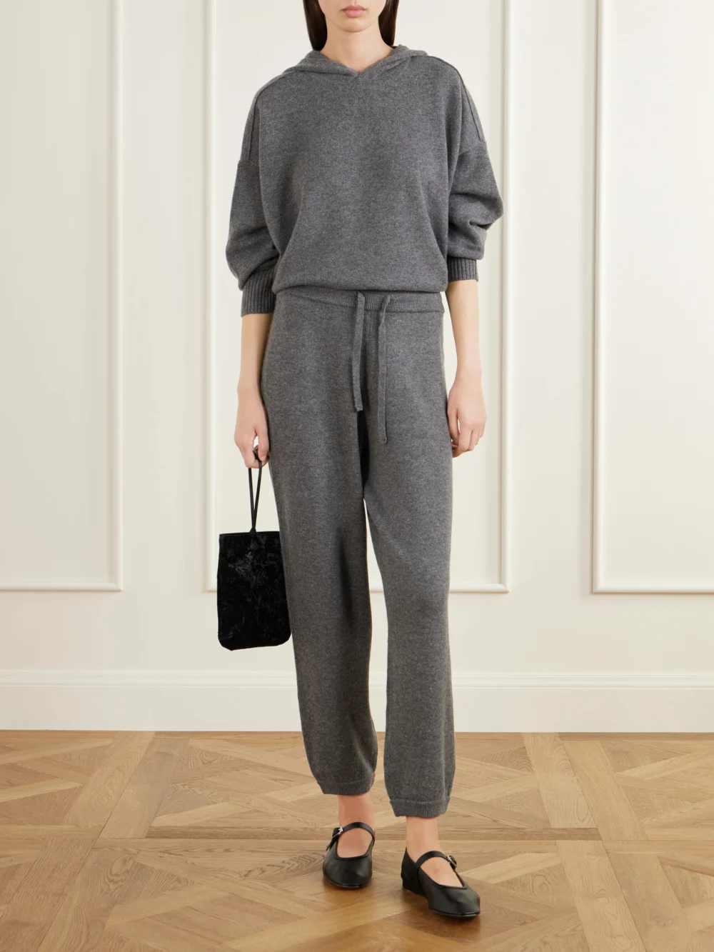 Arch4 Oli Cashmere Hoodie and Pants Set, styled view