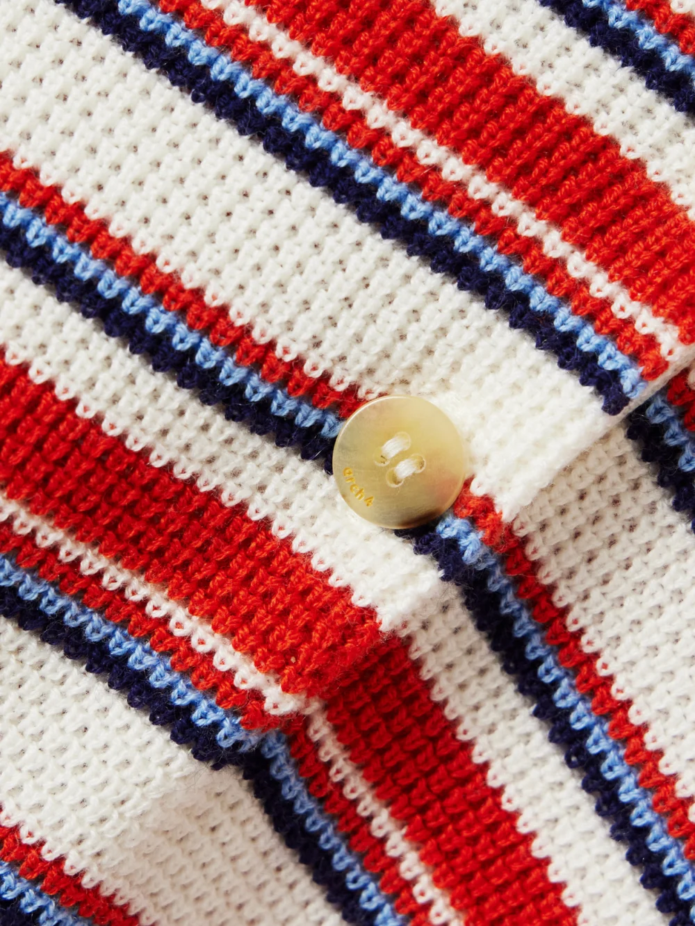 Close-up detail of the Arch4 Solva Striped Cotton, Silk and Cashmere-blend Mini Dress