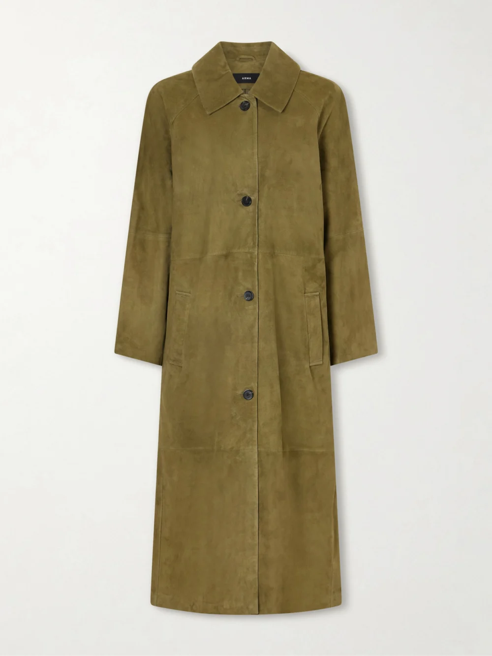 Arma Judy Suede Coat in green